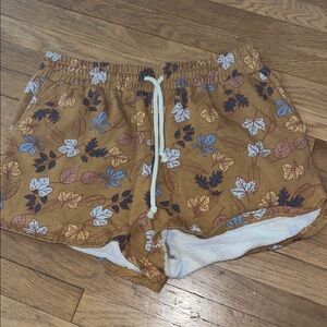 Floral Print Women's Sweat Shorts Sz Med NWOT